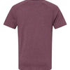 BELLA + CANVAS 3201 - Heather Maroon Back