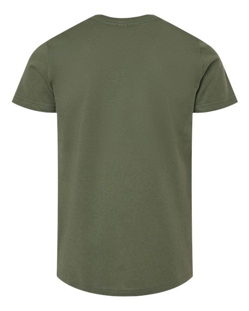 BELLA + CANVAS 3001Y - Greens - Military Green Back