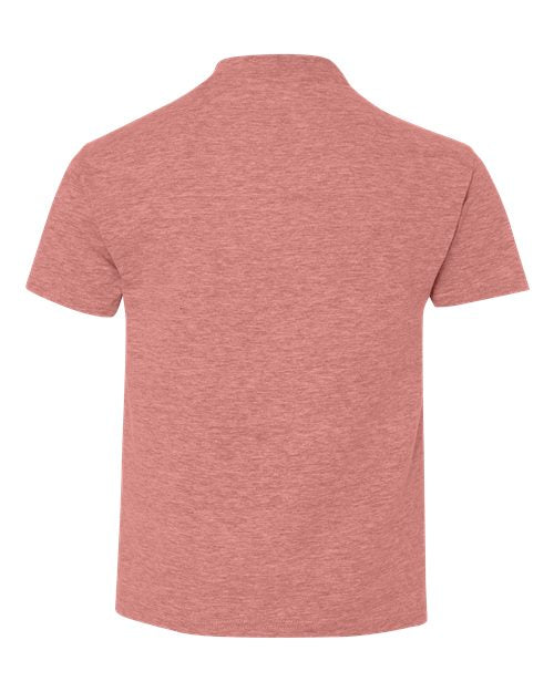 Hanes 498Y - Reds & Pinks - Mauve Heather Back