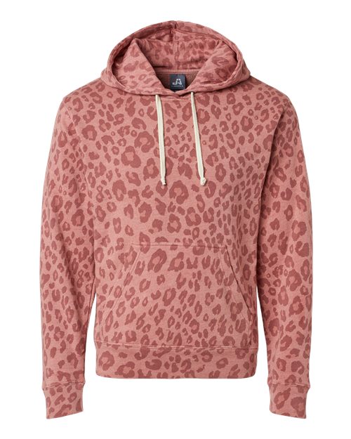 J. America 8871 - Reds & Pinks - Dusty Rose Leopard Triblend