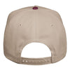Valucap 8869 - Khaki/ Maroon Back