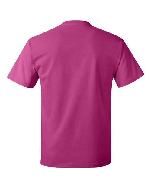 Hanes 5250 - Reds & Pinks - Wow Pink Back