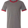 BELLA + CANVAS 3055 - Deep Heather/ Cardinal