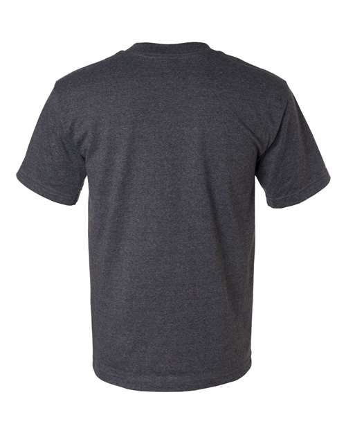 Bayside 1701 - Charcoal Heather Back