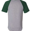 Augusta Sportswear 423 - Athletic Heather/ Dark Green Back