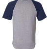 Augusta Sportswear 423 - Athletic Heather/ Navy Back