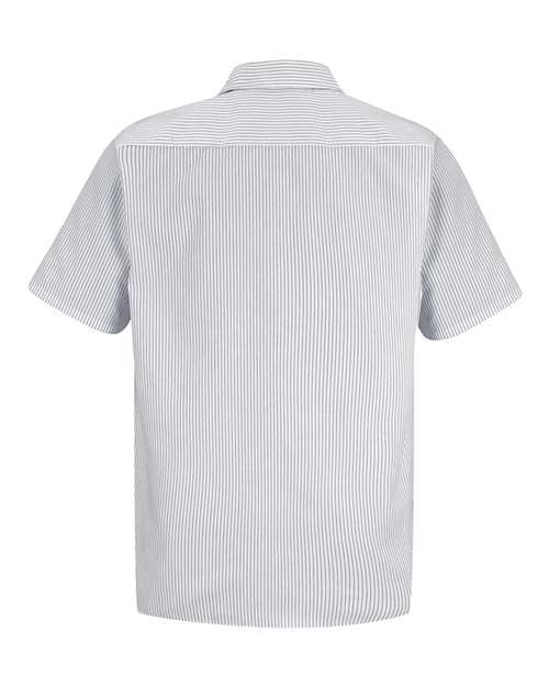 Red Kap SP20 - CW-White/ Charcoal Stripe Back