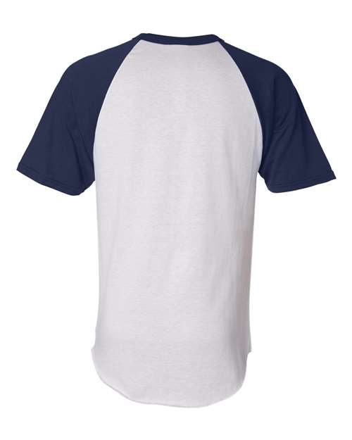 Augusta Sportswear 423 - White/ Navy Back