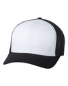 Flexfit 6511 - Black/ White/ Black