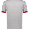 Augusta Sportswear 710 - Blacks & Grays - Athletic Heather/ Red Back