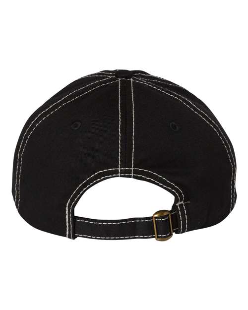 Valucap VC300A - Black/ Stone Stitch Back