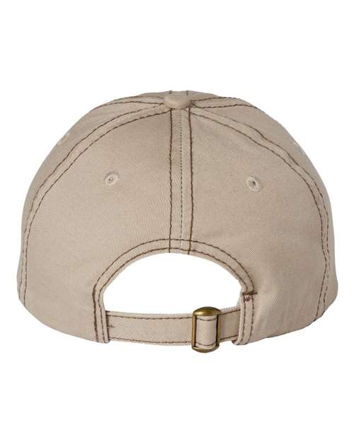 Valucap VC300A - Khaki/ Brown Stitch Back