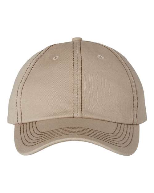 Valucap VC300A - Khaki/ Brown Stitch