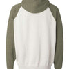 J. America 8885 - Oatmeal Heather/ Army Heather Back