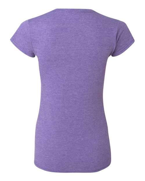 Gildan 64000L - Purples - Heather Purple Back