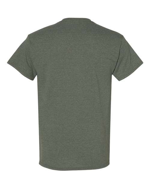 Gildan 5000 - Greens - Heather Military Green Back