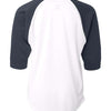Badger 2133 - White/ Navy Back