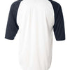 Badger 4133 - White/ Navy Back