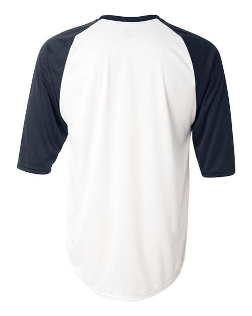 Badger 4133 - White/ Navy Back