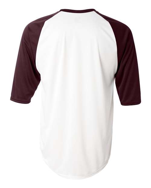 Badger 4133 - White/ Maroon Back