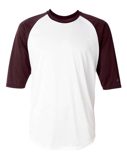 Badger 4133 - White/ Maroon