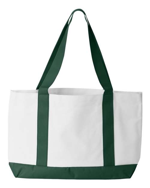 Liberty Bags 7002 - White/ Forest Back
