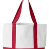 Liberty Bags 7002 - White/ Red Back