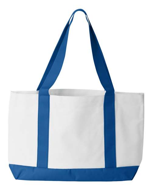 Liberty Bags 7002 - White/ Royal Back