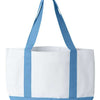 Liberty Bags 7002 - White/ Light Blue