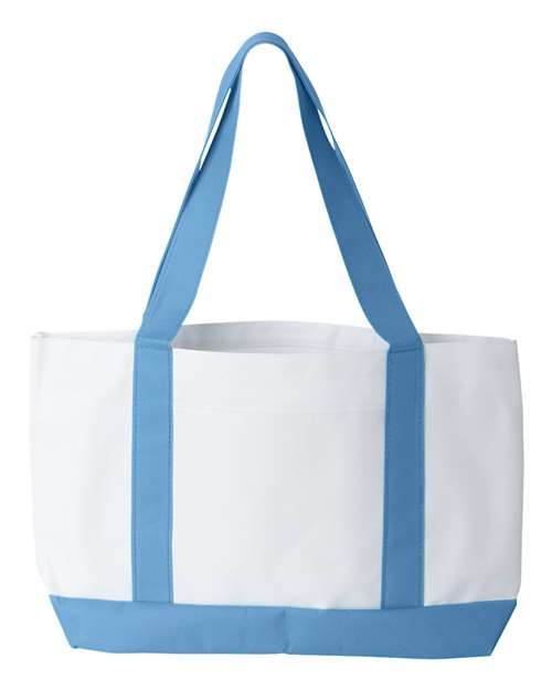 Liberty Bags 7002 - White/ Light Blue