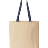 Liberty Bags 8868 - Natural/ Navy Back