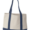 Liberty Bags 8869 - Natural/ Navy Back
