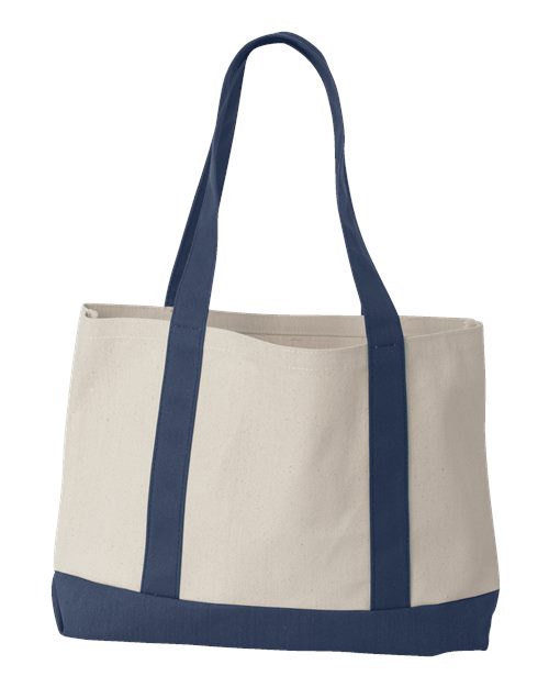 Liberty Bags 8869 - Natural/ Navy Back