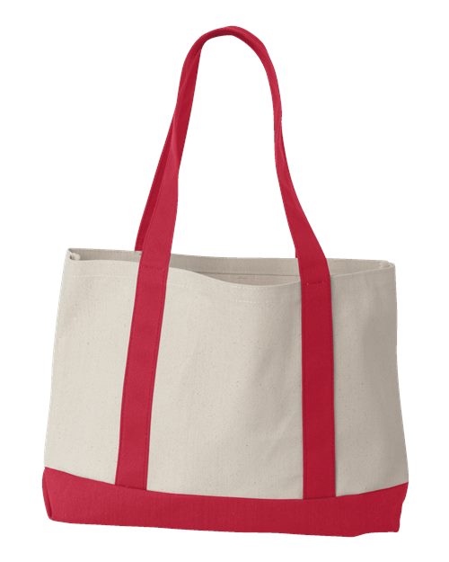 Liberty Bags 8869 - Natural/ Red Back