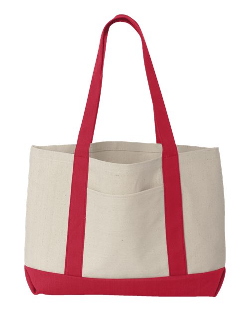 Liberty Bags 8869 - Natural/ Red