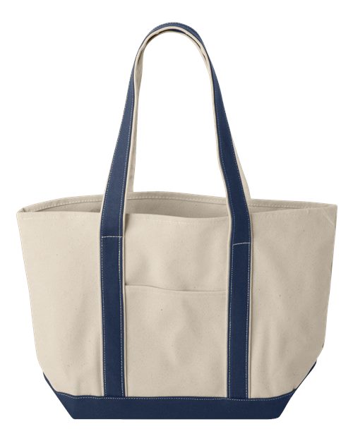 Liberty Bags 8871 - Natural/ Navy