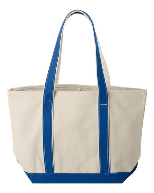 Liberty Bags 8871 - Natural/ Royal Back