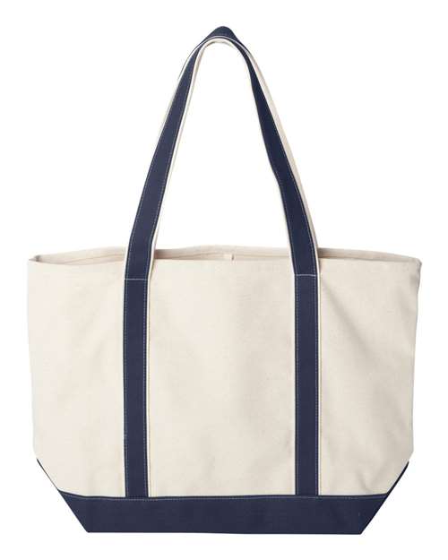 Liberty Bags 8872 - Natural/ Navy Back
