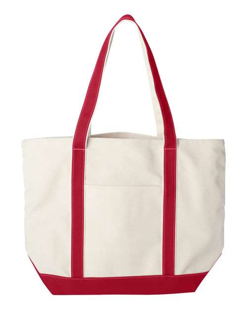 Liberty Bags 8872 - Natural/ Red