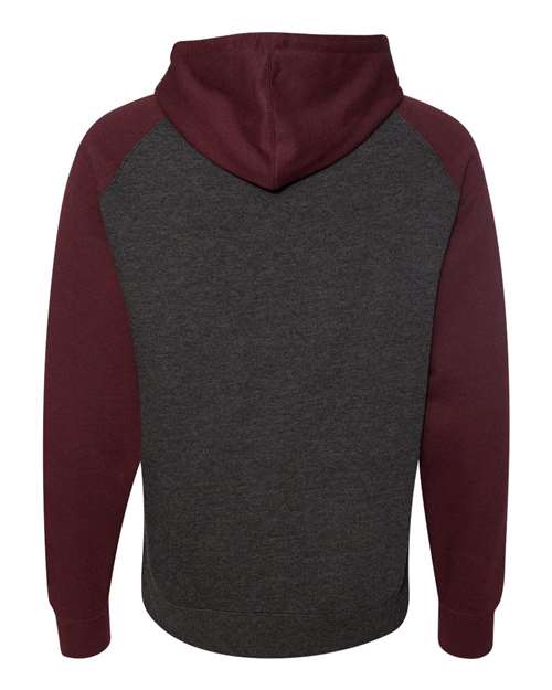 Independent Trading Co. IND40RP - Charcoal Heather/ Burgundy Heather Back