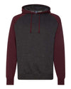 Independent Trading Co. IND40RP - Charcoal Heather/ Burgundy Heather