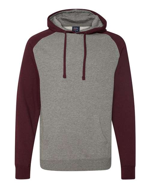 Independent Trading Co. IND40RP - Gunmetal Heather/ Burgundy Heather