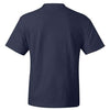 Hanes 518T - Navy Back
