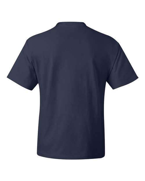 Hanes 518T - Navy Back
