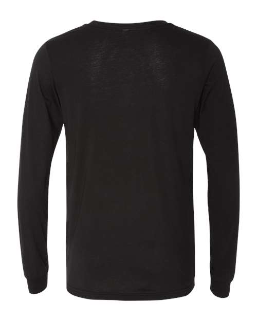 BELLA + CANVAS 3513 - Blacks & Grays - Solid Black Triblend Back