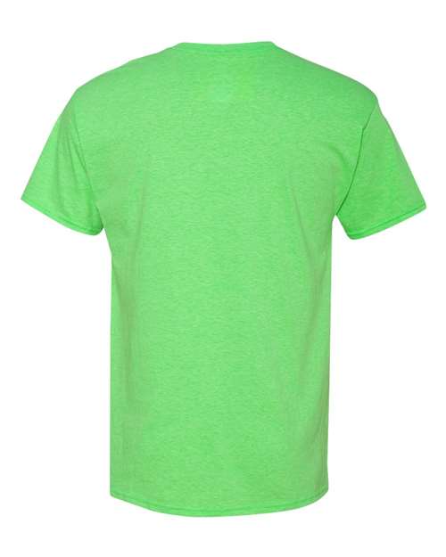 Hanes 4200 - Neon Lime Heather Back