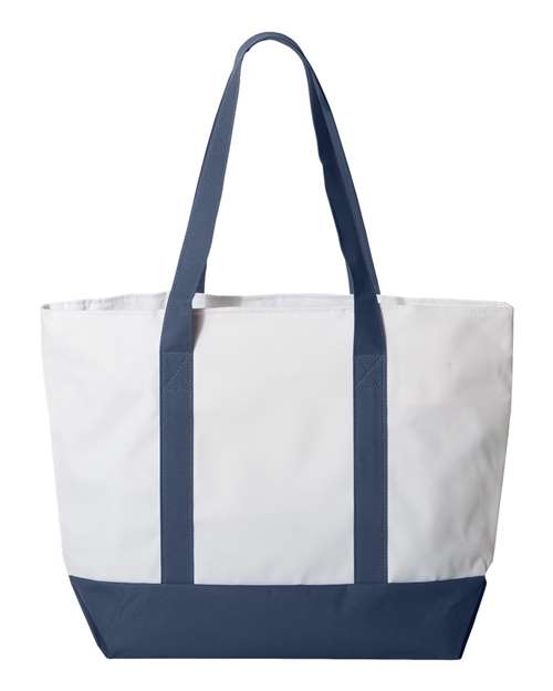 Liberty Bags 7006 - White/ Navy Back