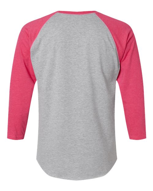 LAT 6930 - Vintage Heather/ Vintage Hot Pink Back