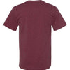 JERZEES 29MR - Reds & Pinks - Vintage Heather Maroon Back