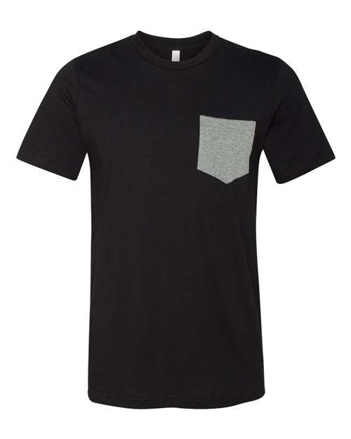 BELLA + CANVAS 3021 - Black/ Deep Heather